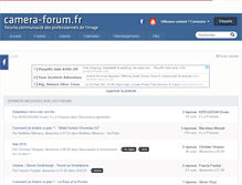 Tablet Screenshot of camera-forum.fr